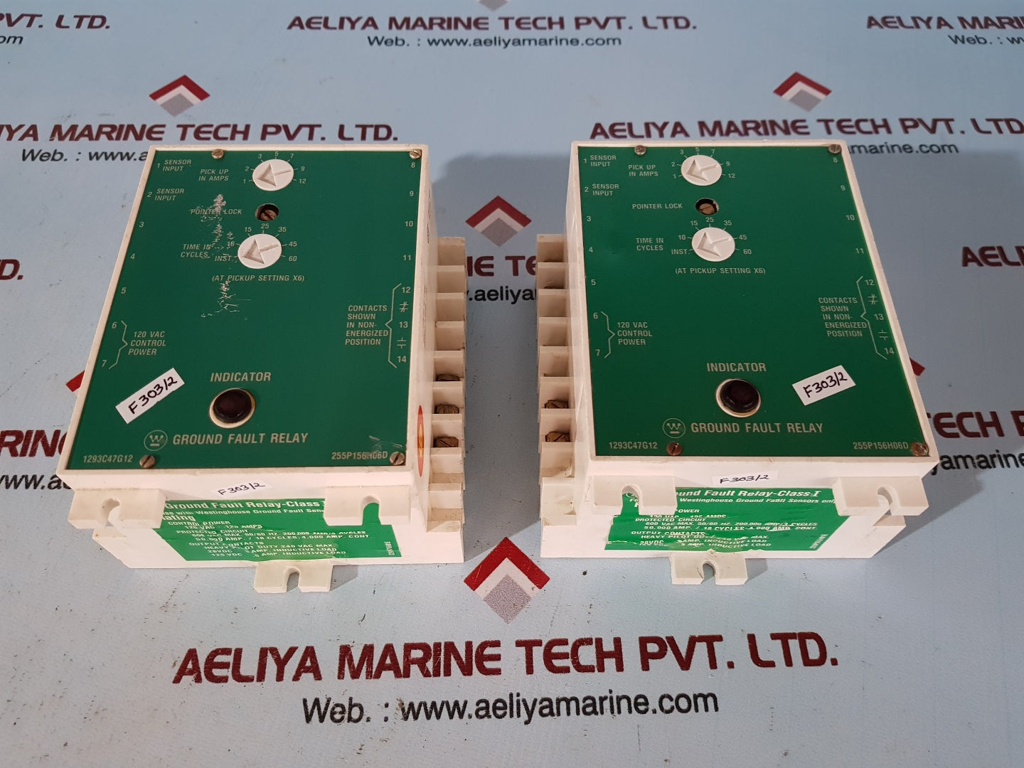 Westinghouse 1293C47G12 Ground Fault Relay 255P156H06D
