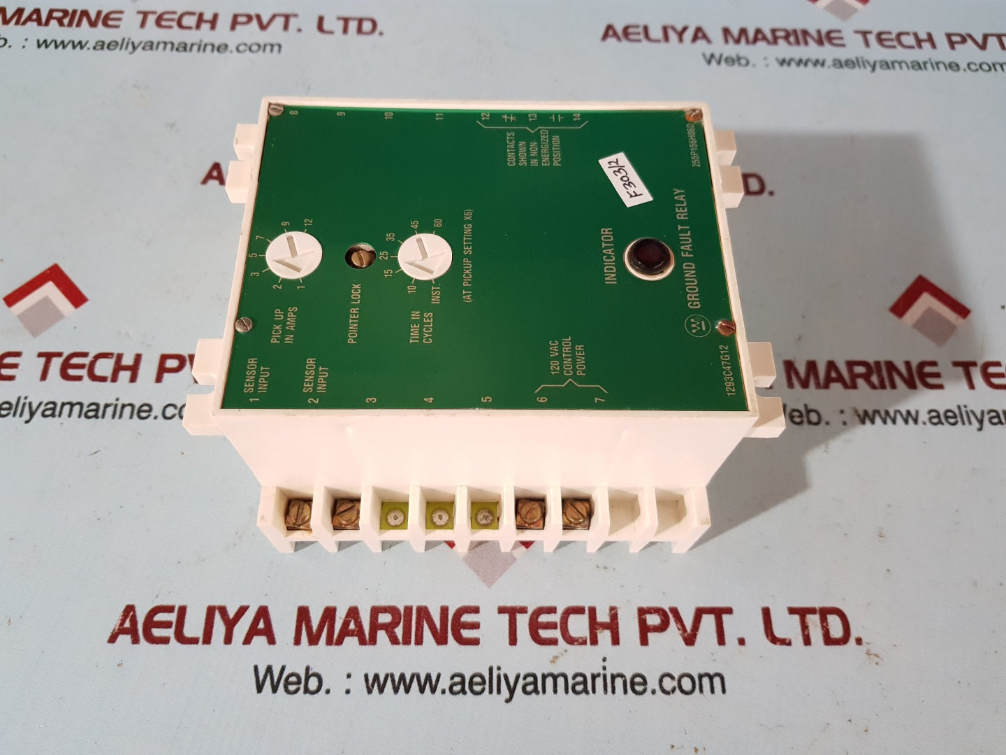 Westinghouse 1293C47G12 Ground Fault Relay 255P156H06D