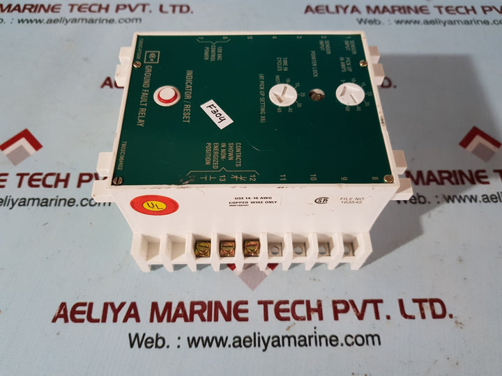 Cutler-hammer 1293c47g06 ground fault relay