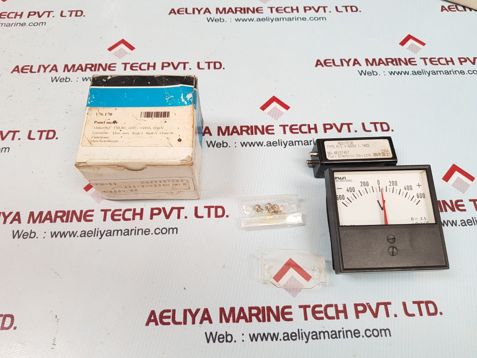 Fuji fm-80 dc voltmeter with fuji r-2 resistor