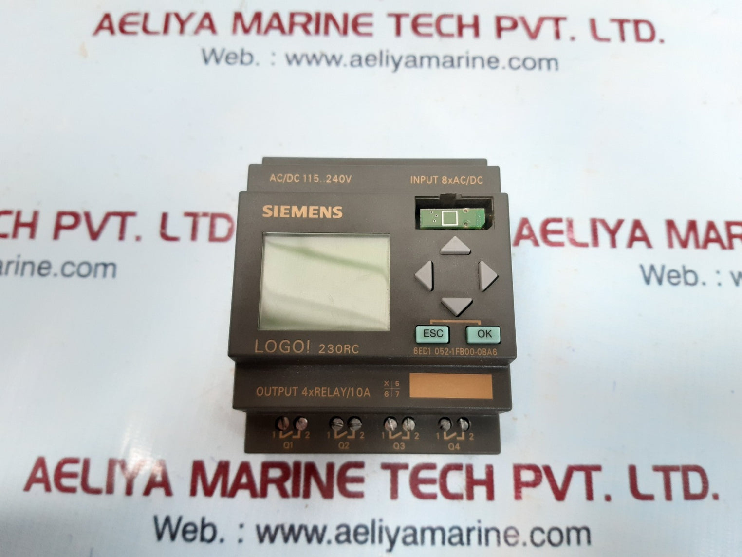 Siemens logo 230rc 6ed1 052-1fb00-0ba6 logic module 