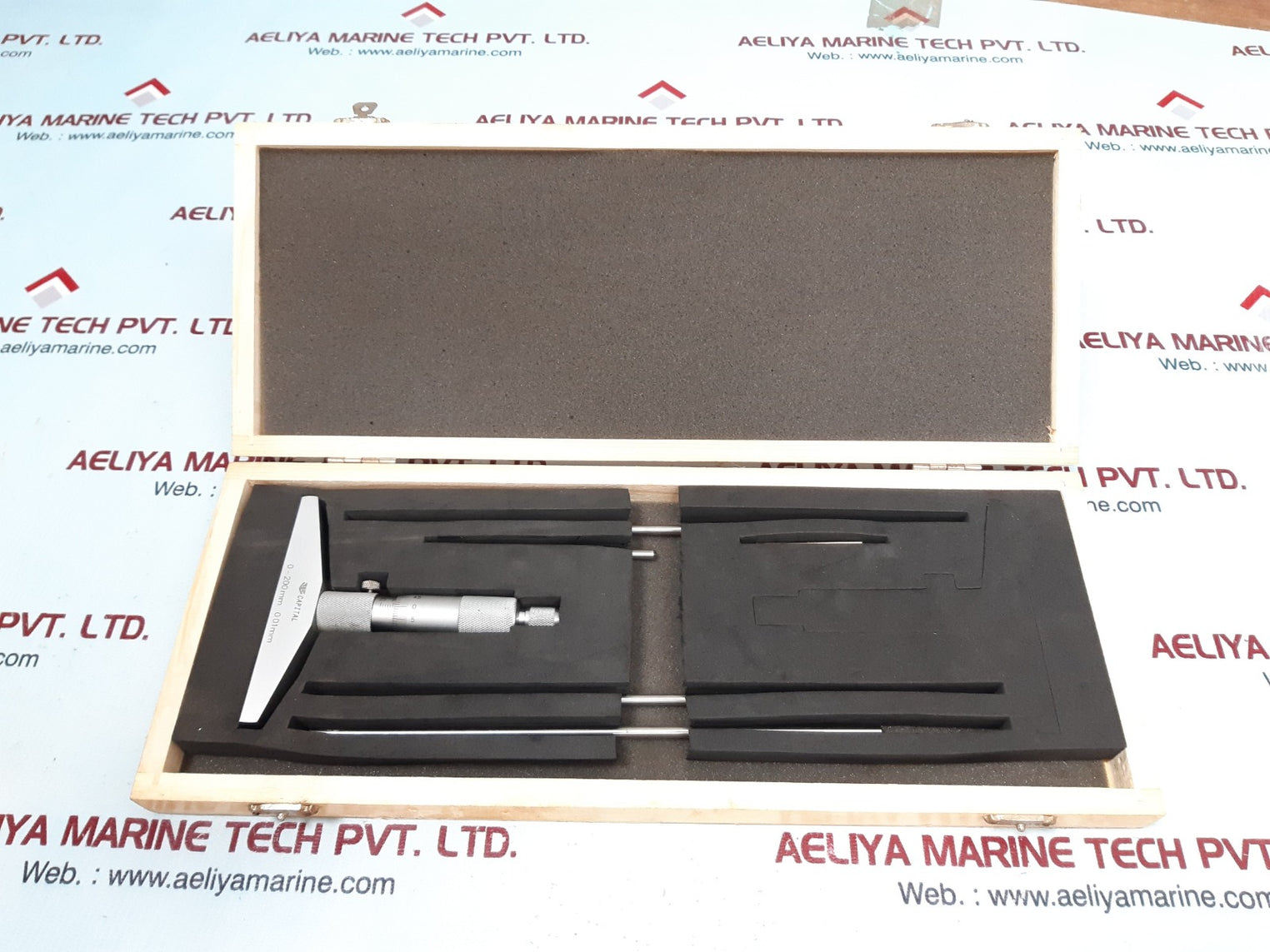 Capital depth micrometer 0-200mm  0.01mm