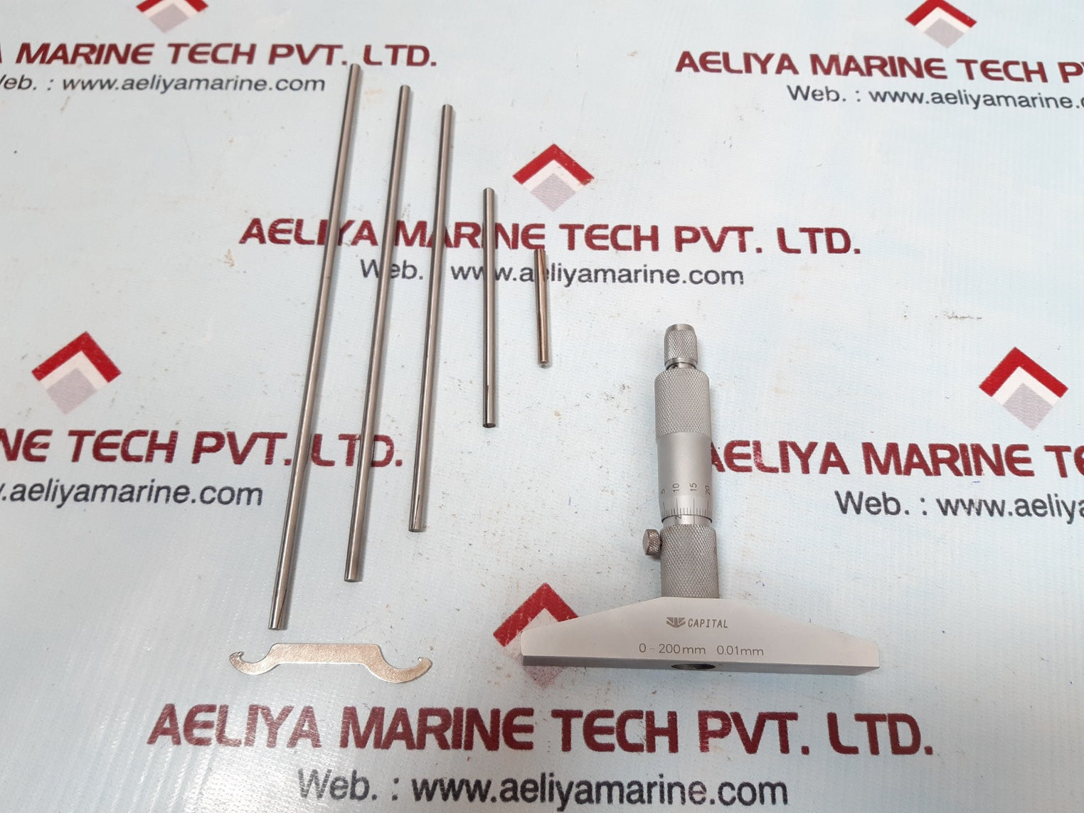 Capital depth micrometer 0-200mm  0.01mm