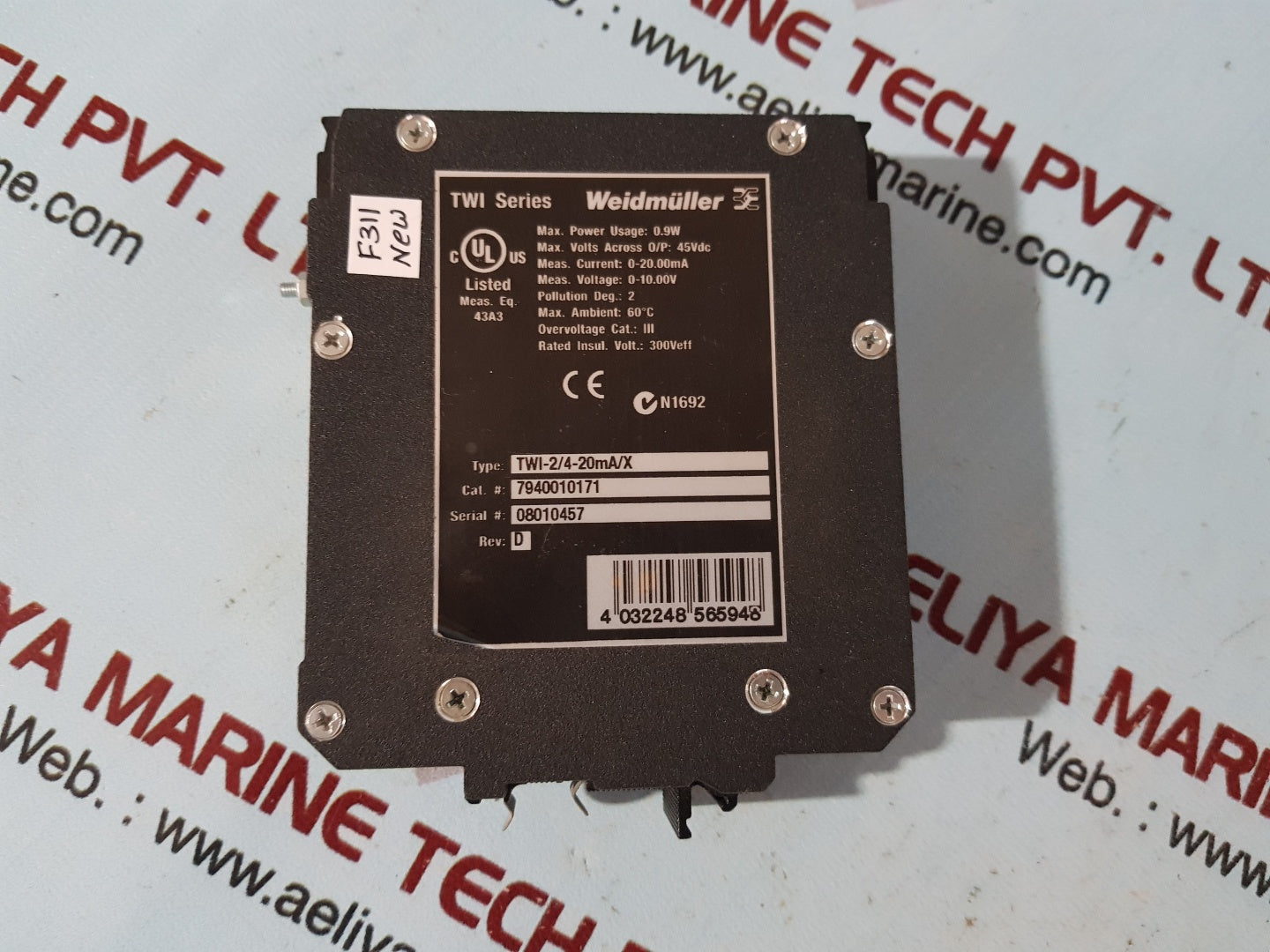 Weidmuller twi-2 dual chanel isolator twi-2/4-20ma/x