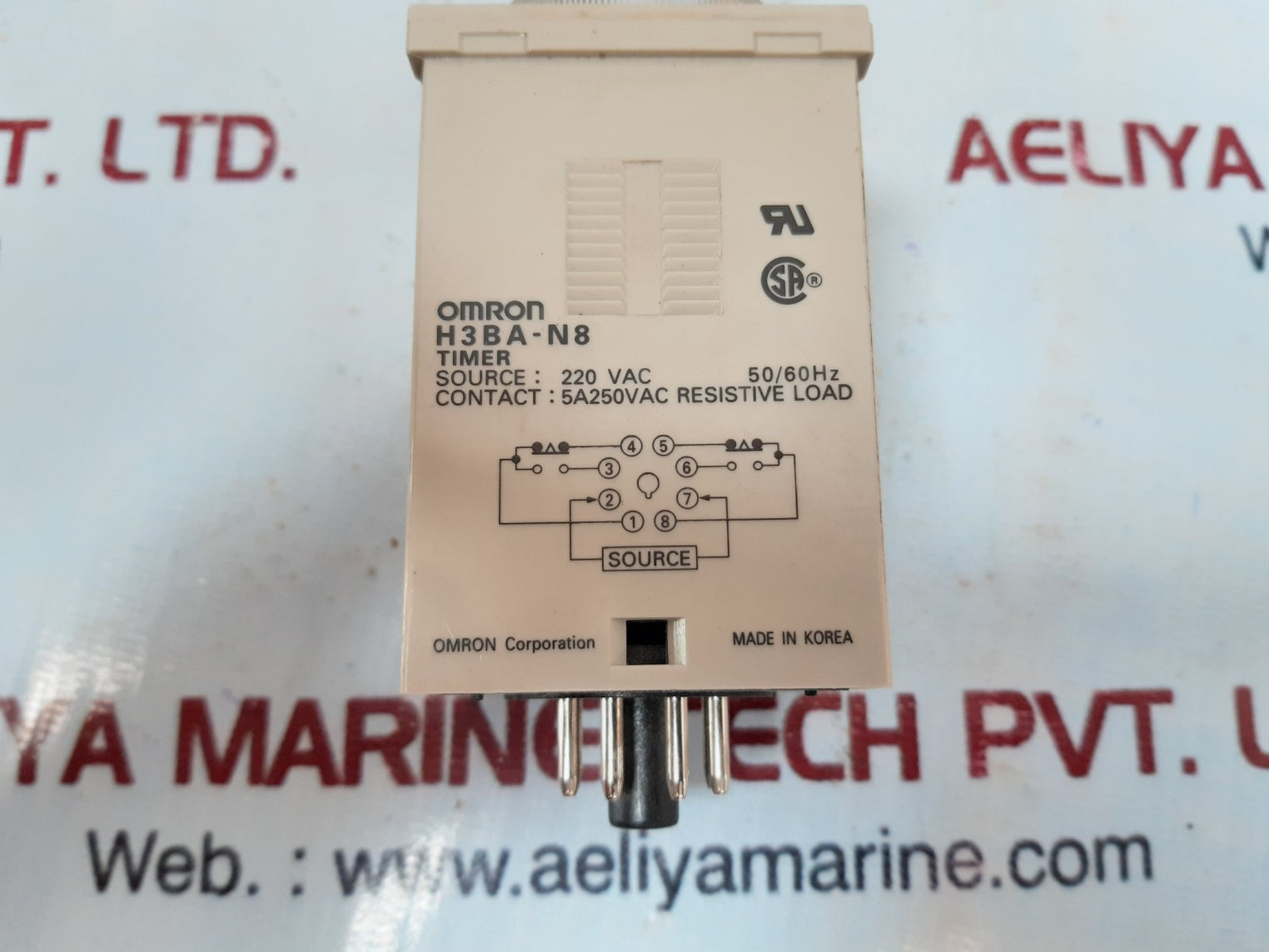 Omron h3ba-n8 timer 220vac 50/60hz 