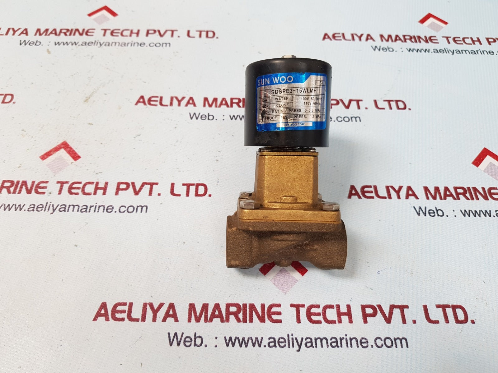 Sun woo sdspe3-15wlmf solenoid valve