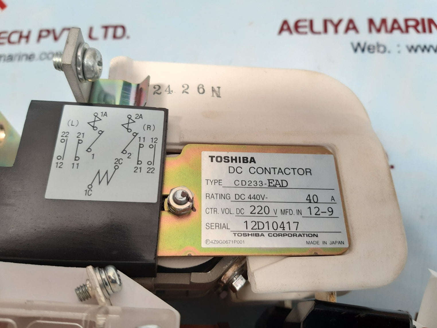 Toshiba cd233-ead dc contactor
