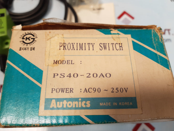 Autonics ps40-20ao proximity switch