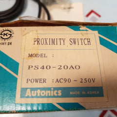 Autonics ps40-20ao proximity switch