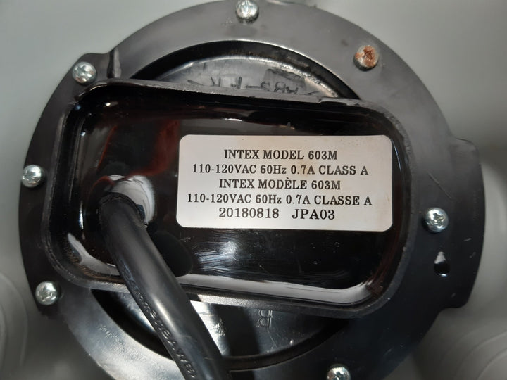 Intex krystal 603m filter pump