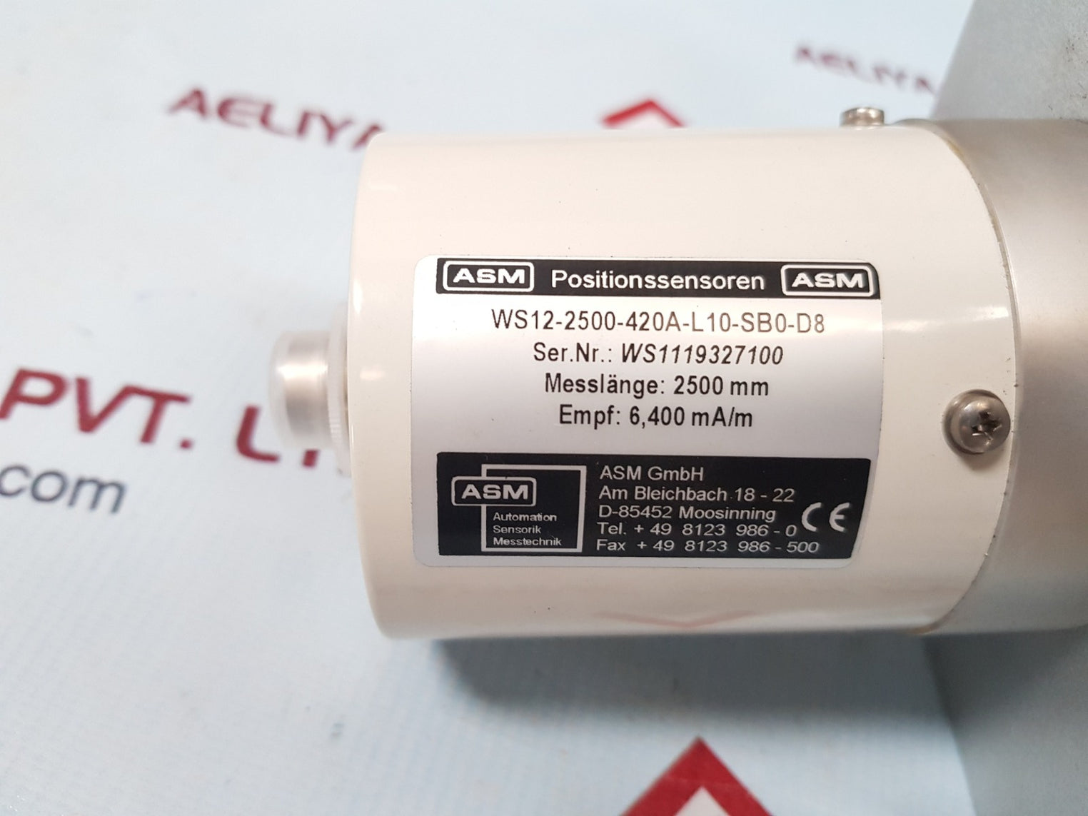 Asm ws12-2500-420a-l10-sb0-d8 position sensor