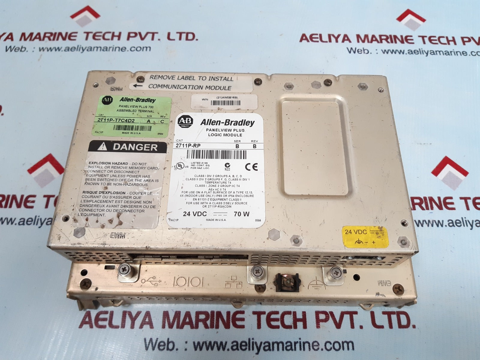 Nec nl6448bc20-08 lcd panel with allen-bradley 2711p-rp logic module