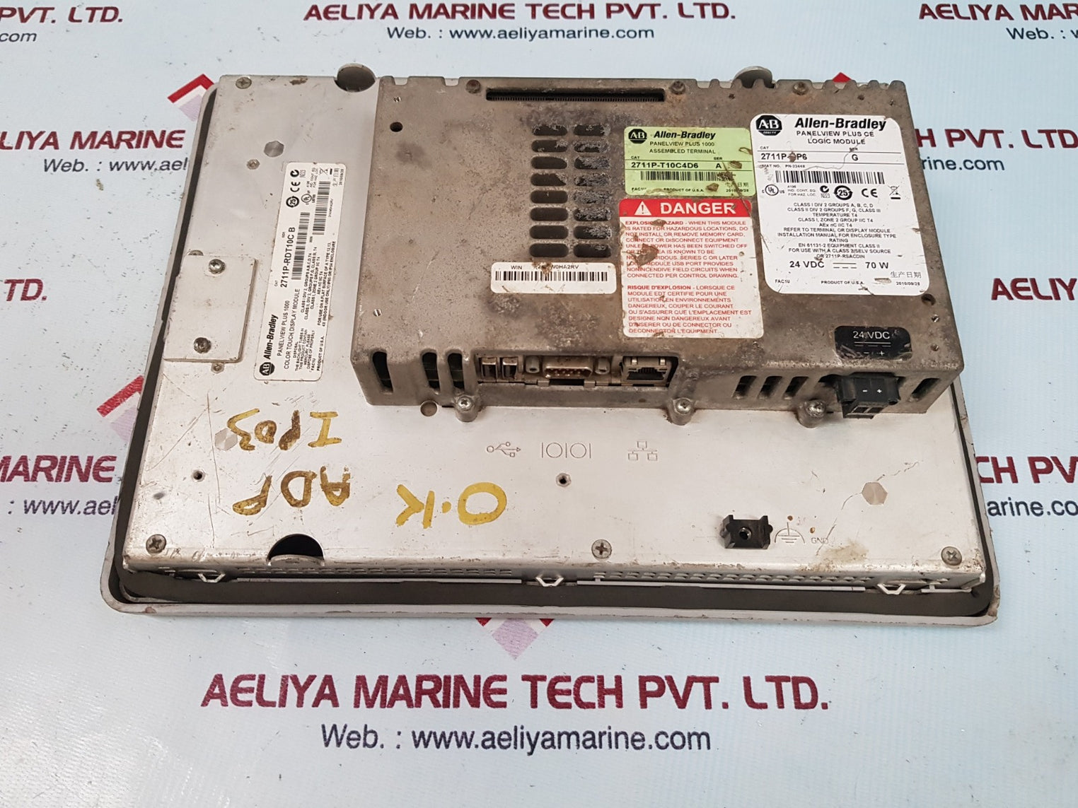 Allen-bradley 2711p-rdt10c panelview plus 1000 ser b