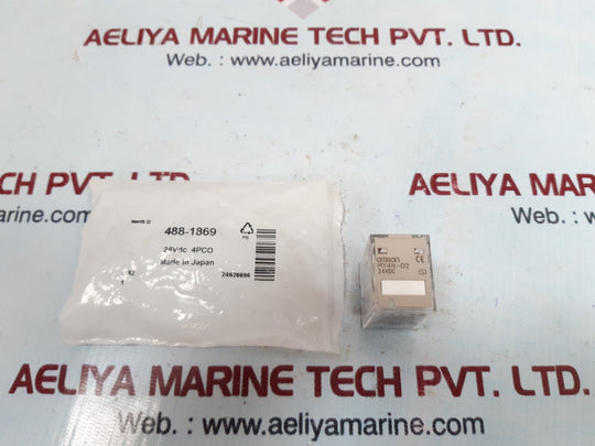 Set Of 5X Omron My4N-d2 Relay 24Vdc