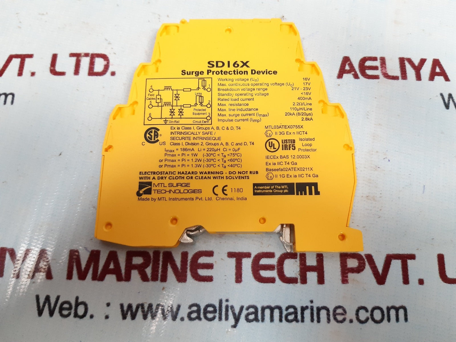 Mtl sd16x surge protection device