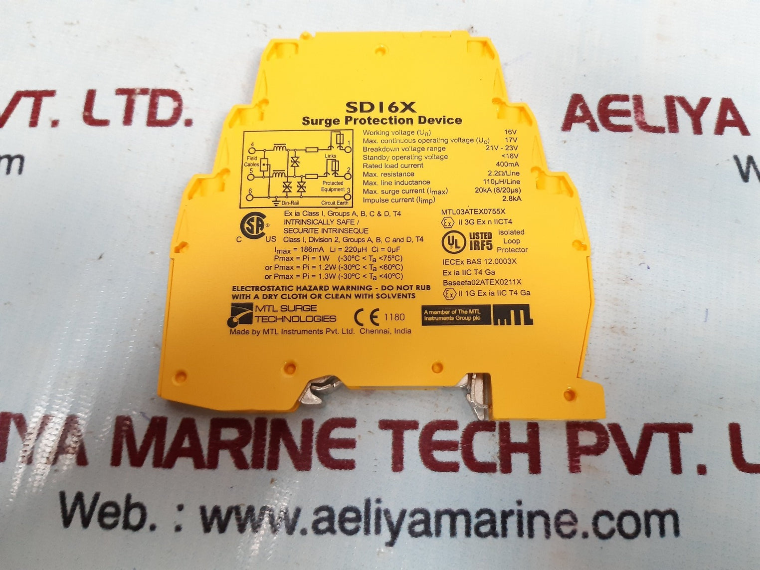 Mtl sd16x surge protection device