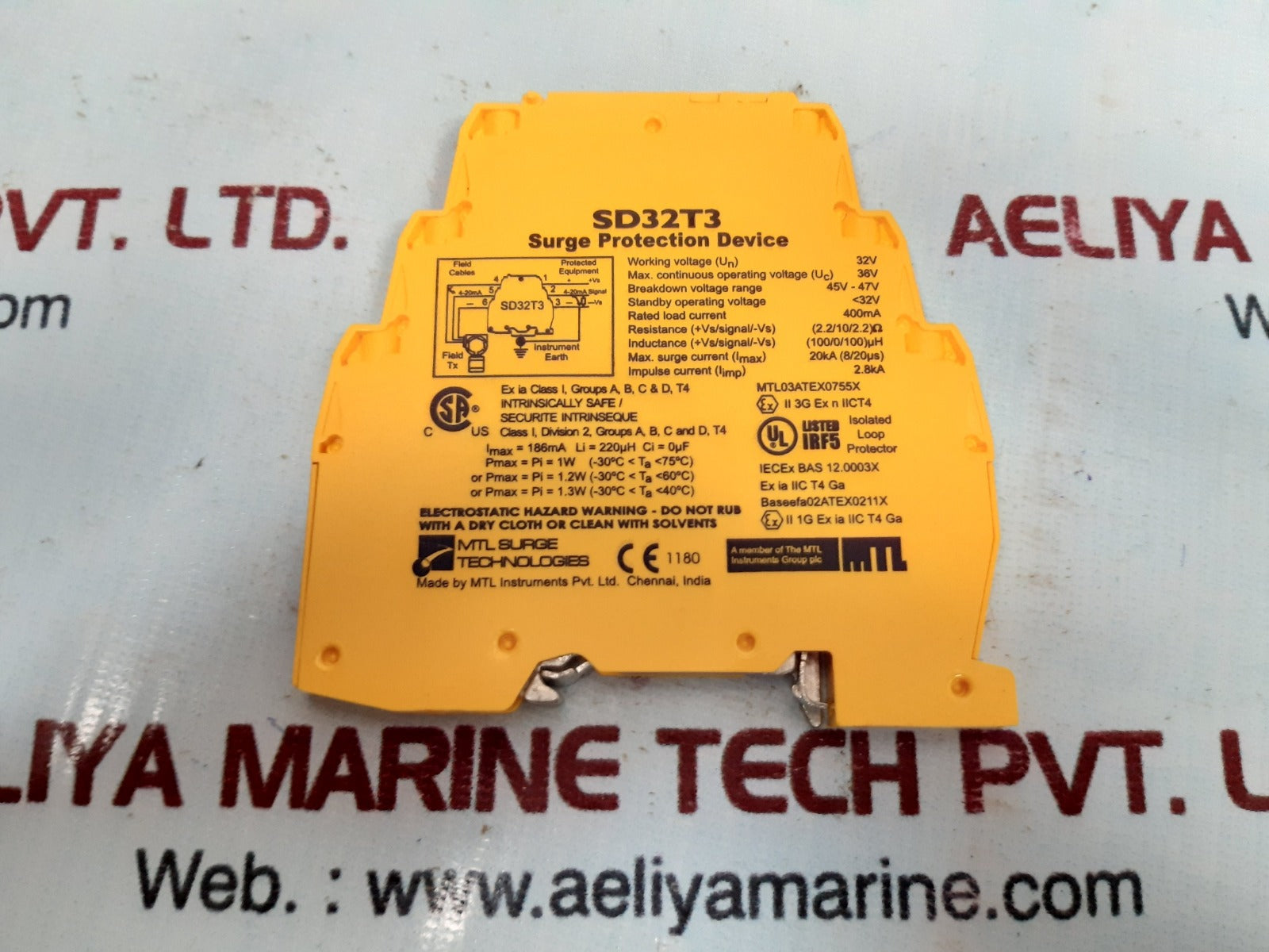 Mtl sd16x surge protection device 32v