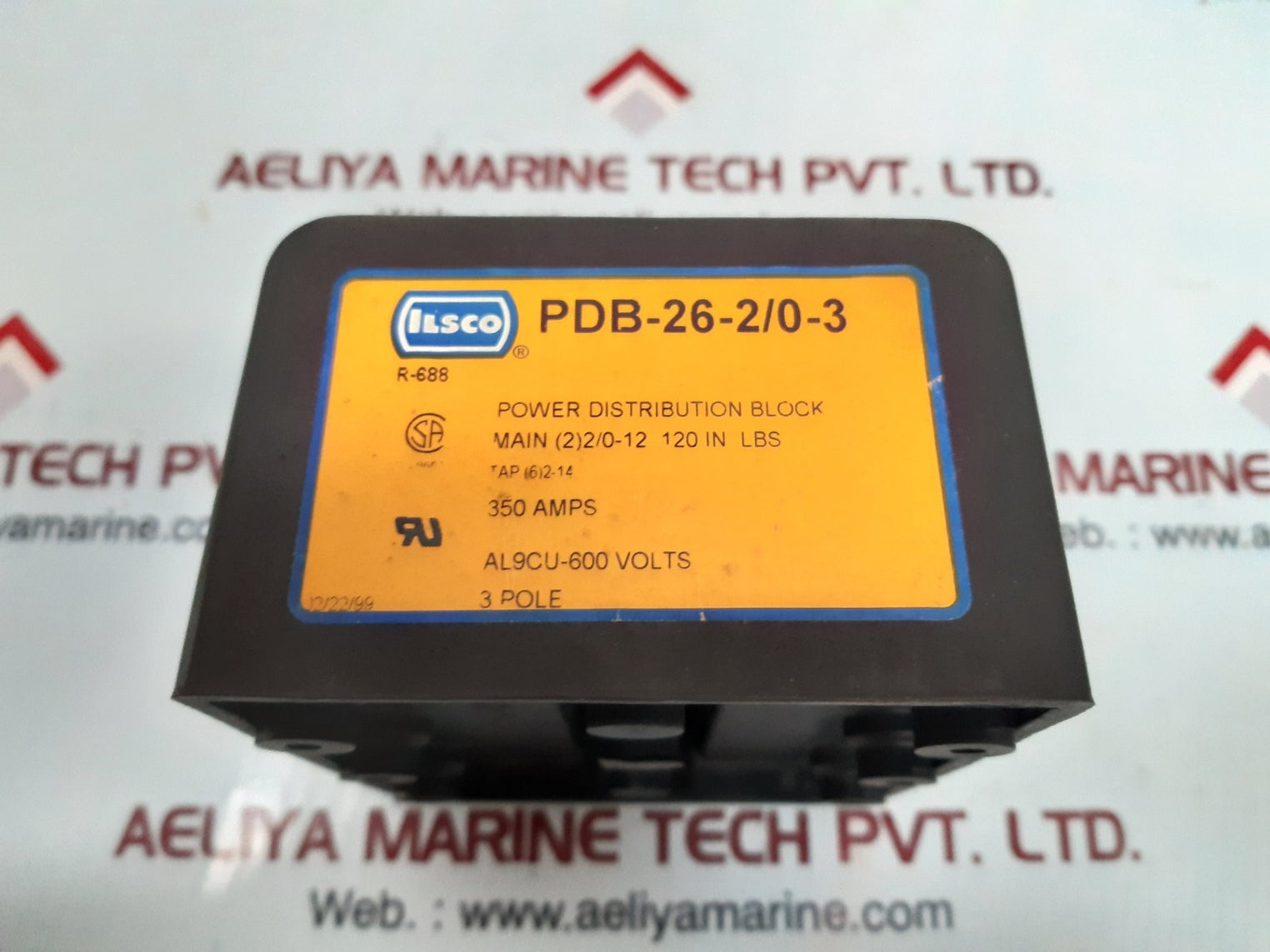 Ilsco pdb-26-2/0-3 power distribution block