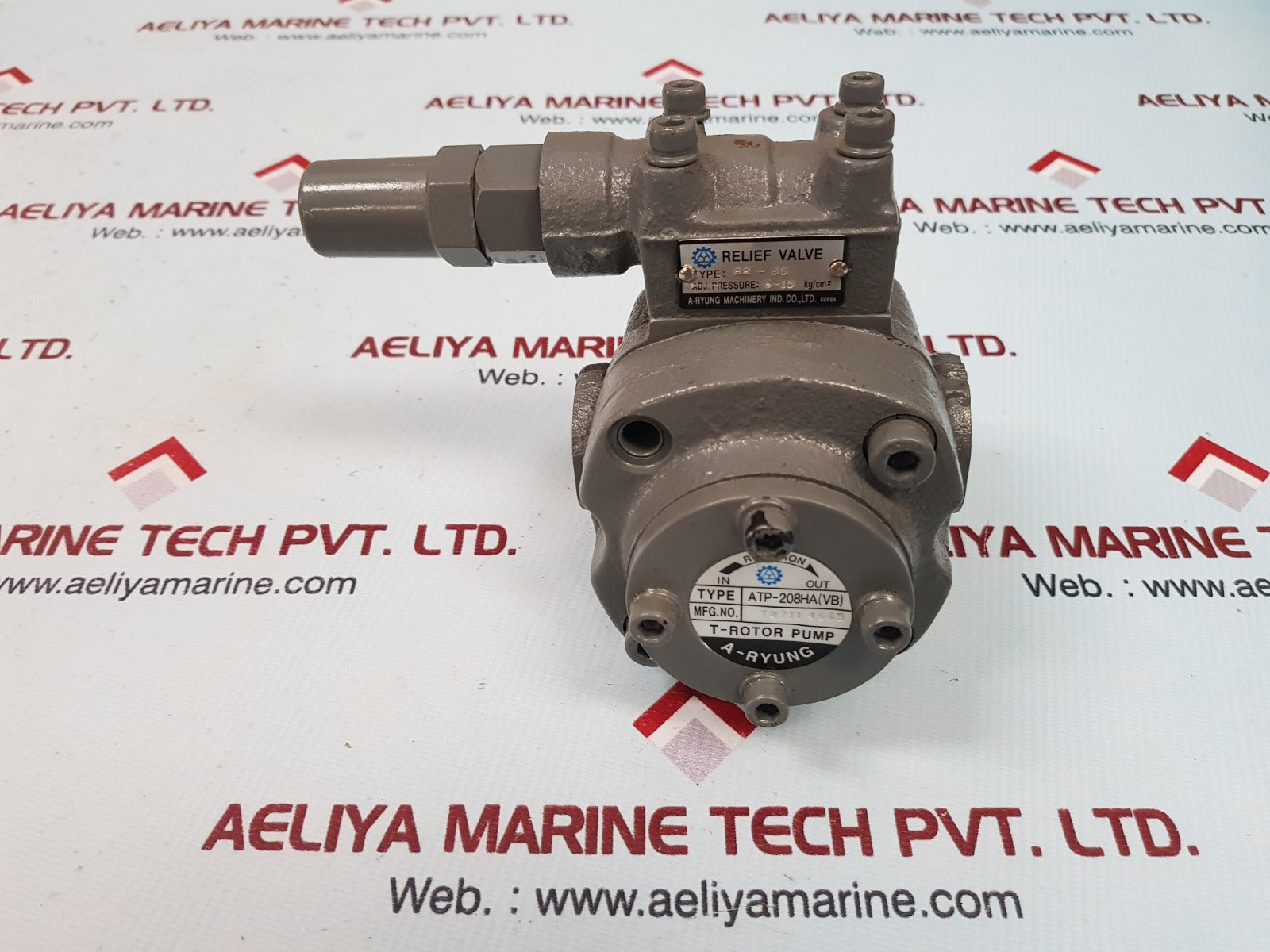 A-ryung atp-208ha(vb) t-rotor pump with ar-3s relief valve – Aeliya ...