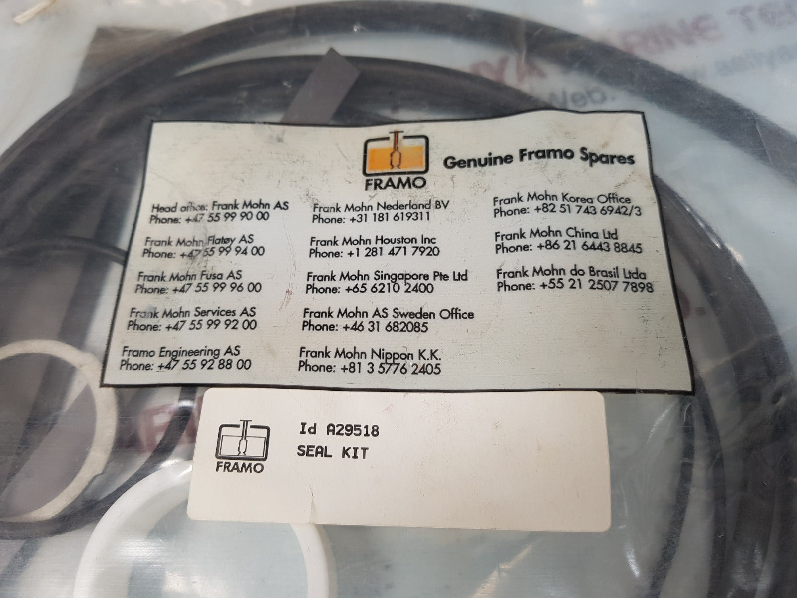 Framo a29518 seal kit