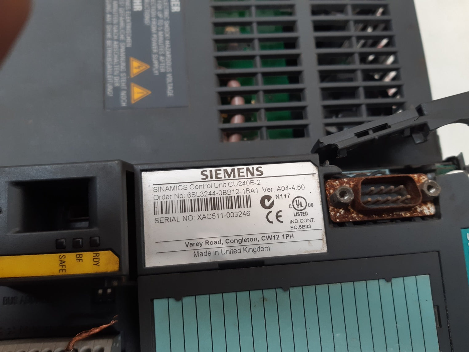 Siemens 6sl3224-0be27-5ua0 sinamics power module 240