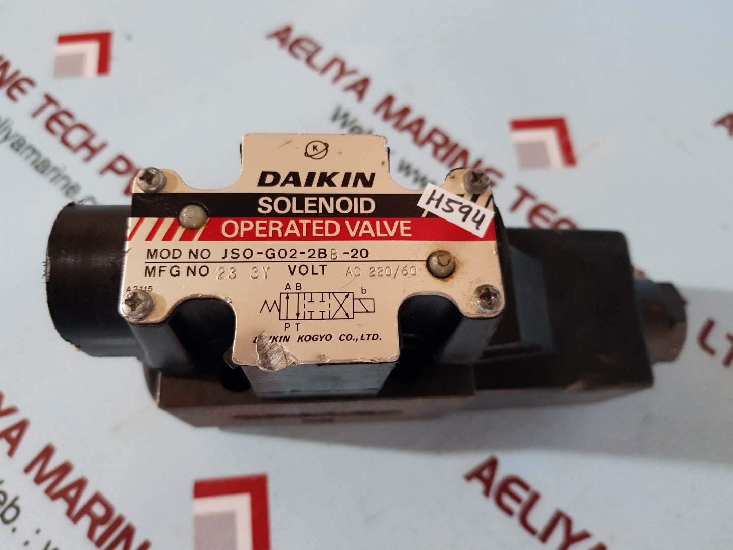 Daikin jso-g02-2bb-20 solenoid operated valve