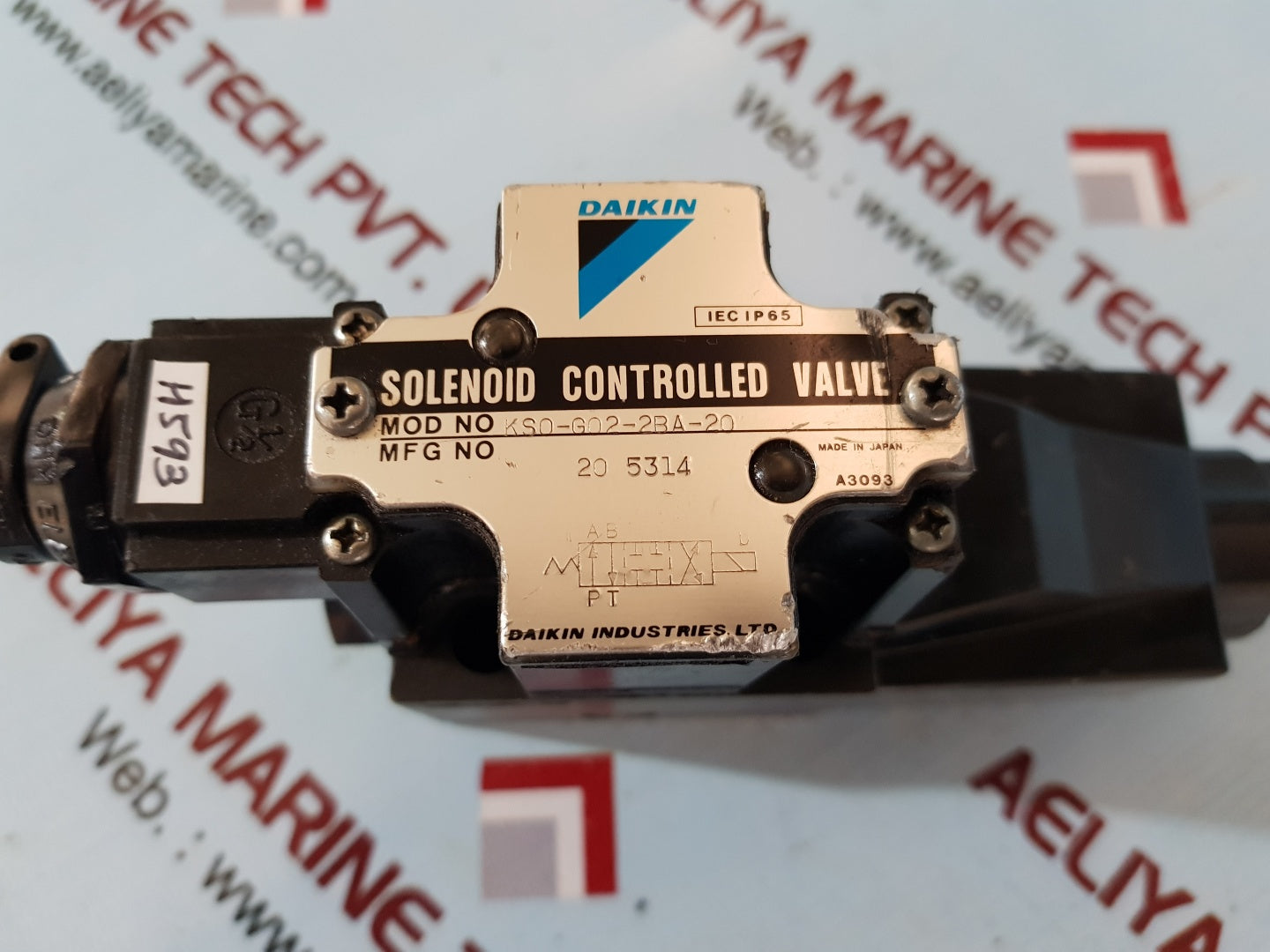 Daikin kso-g02-2ba-20 solenoid controlled valve