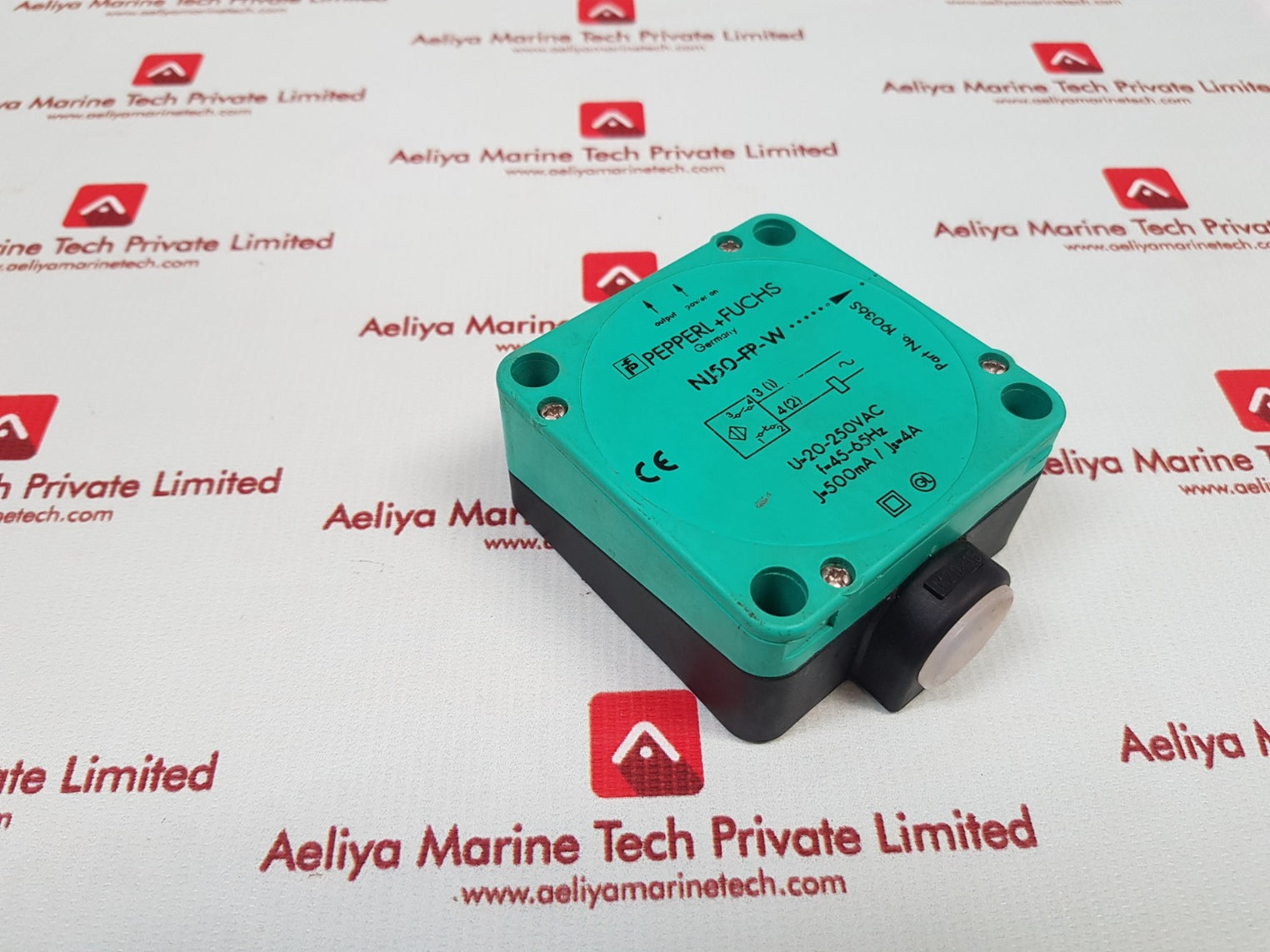 Pepperl+fuchs nj50-fp-w inductive sensor