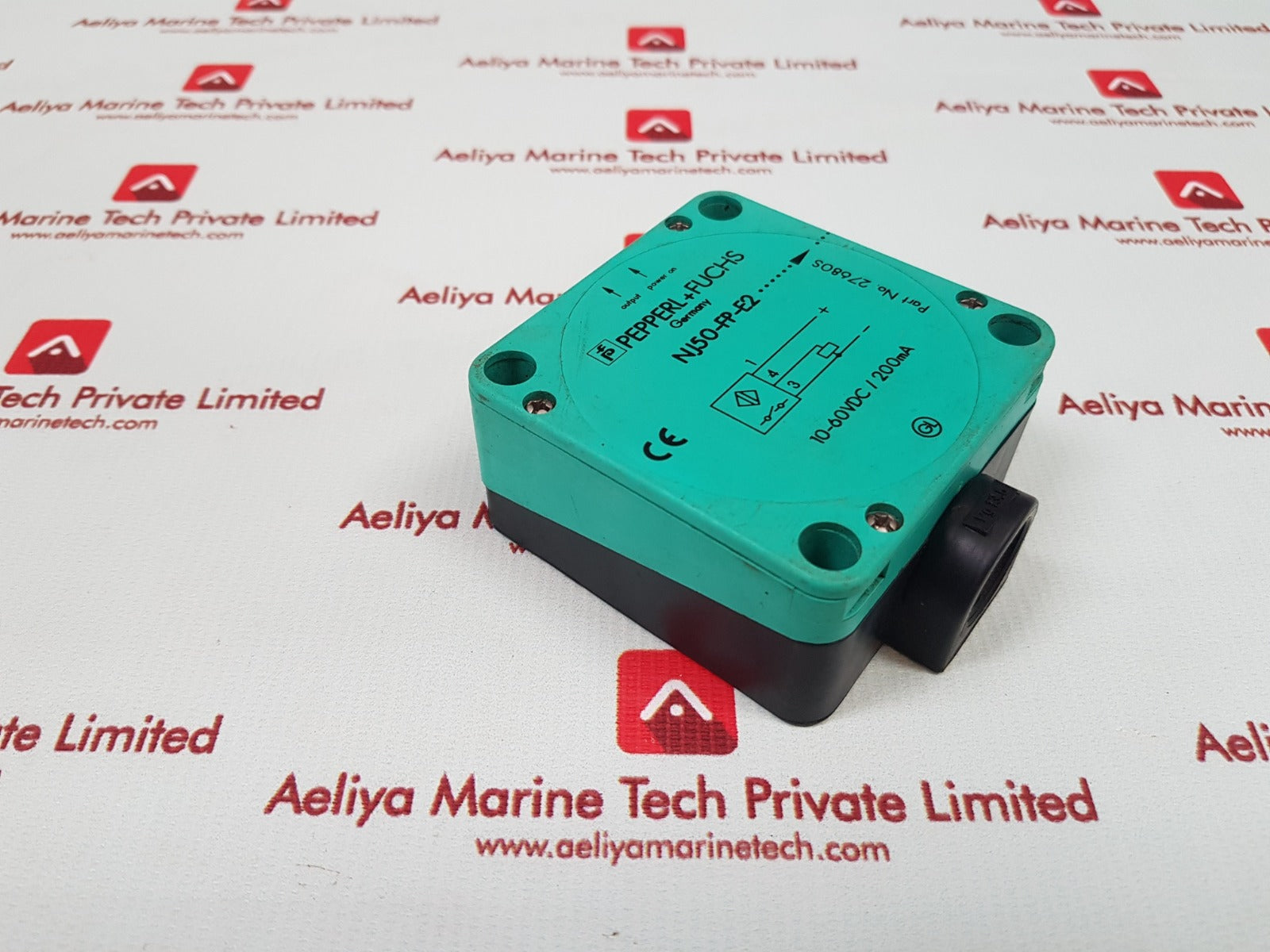 Pepperl+fuchs nj50-fp-e2 proximity sensor 10-60vdc / 200ma