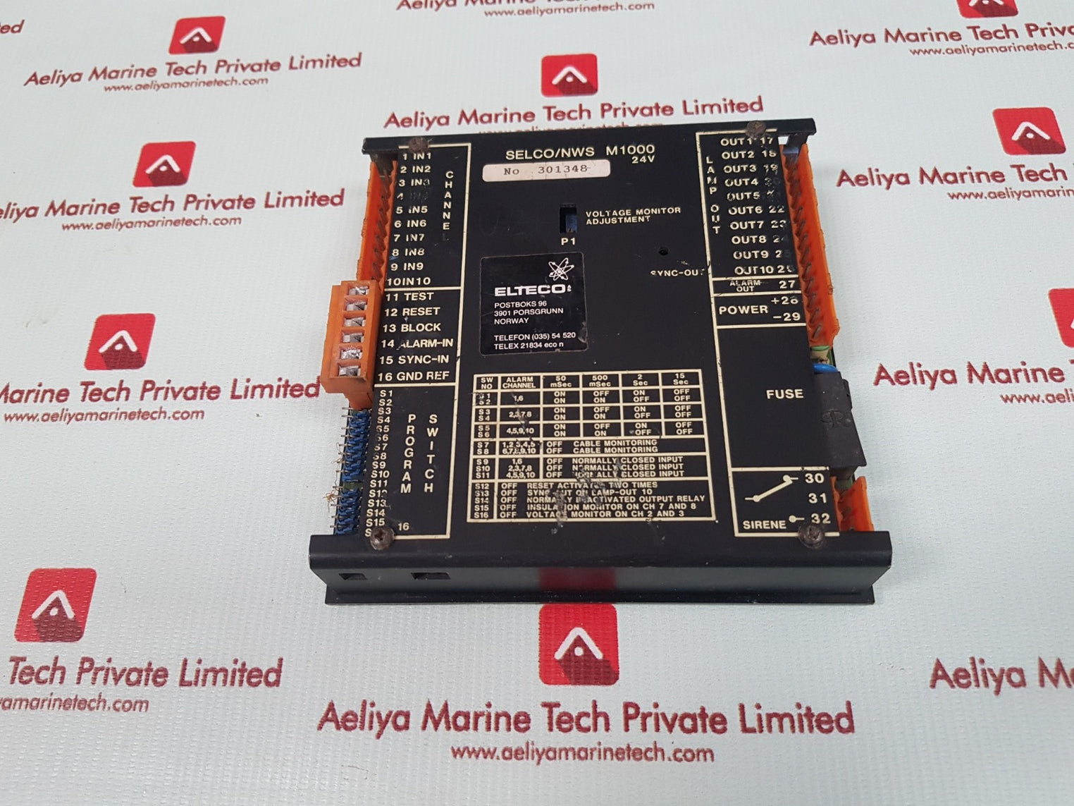 Selco nws m1000 alarm annunciator 301348