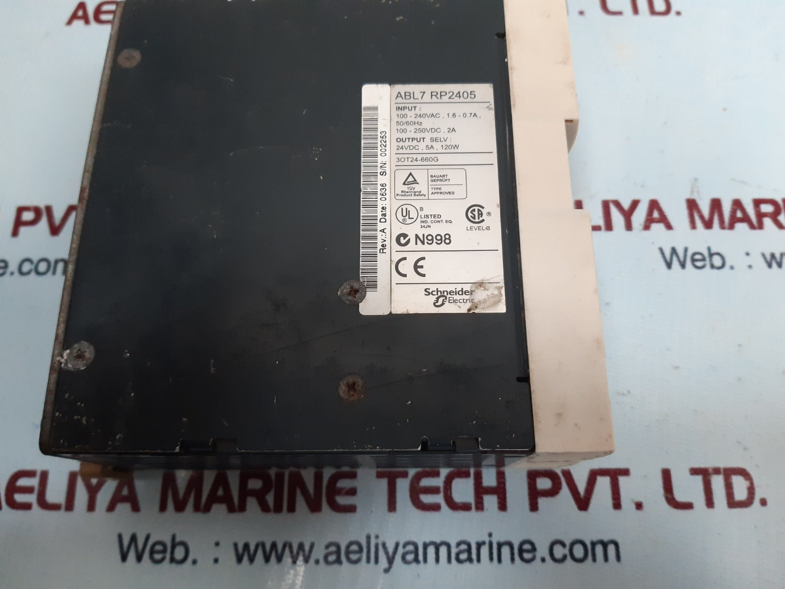 Telemecanique abl7 rp2405 power supply 24v 5a