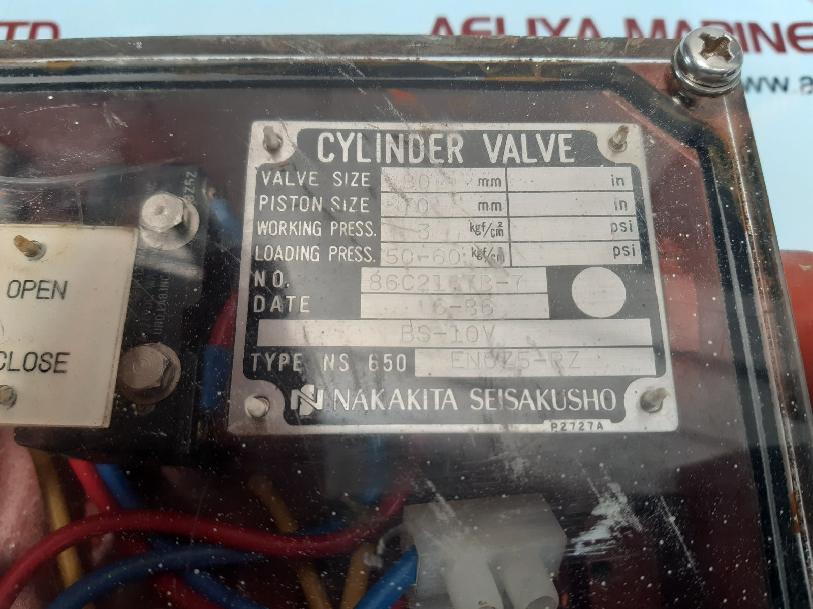 Nakakita en0z5-rz bs-10v cylinder valve
