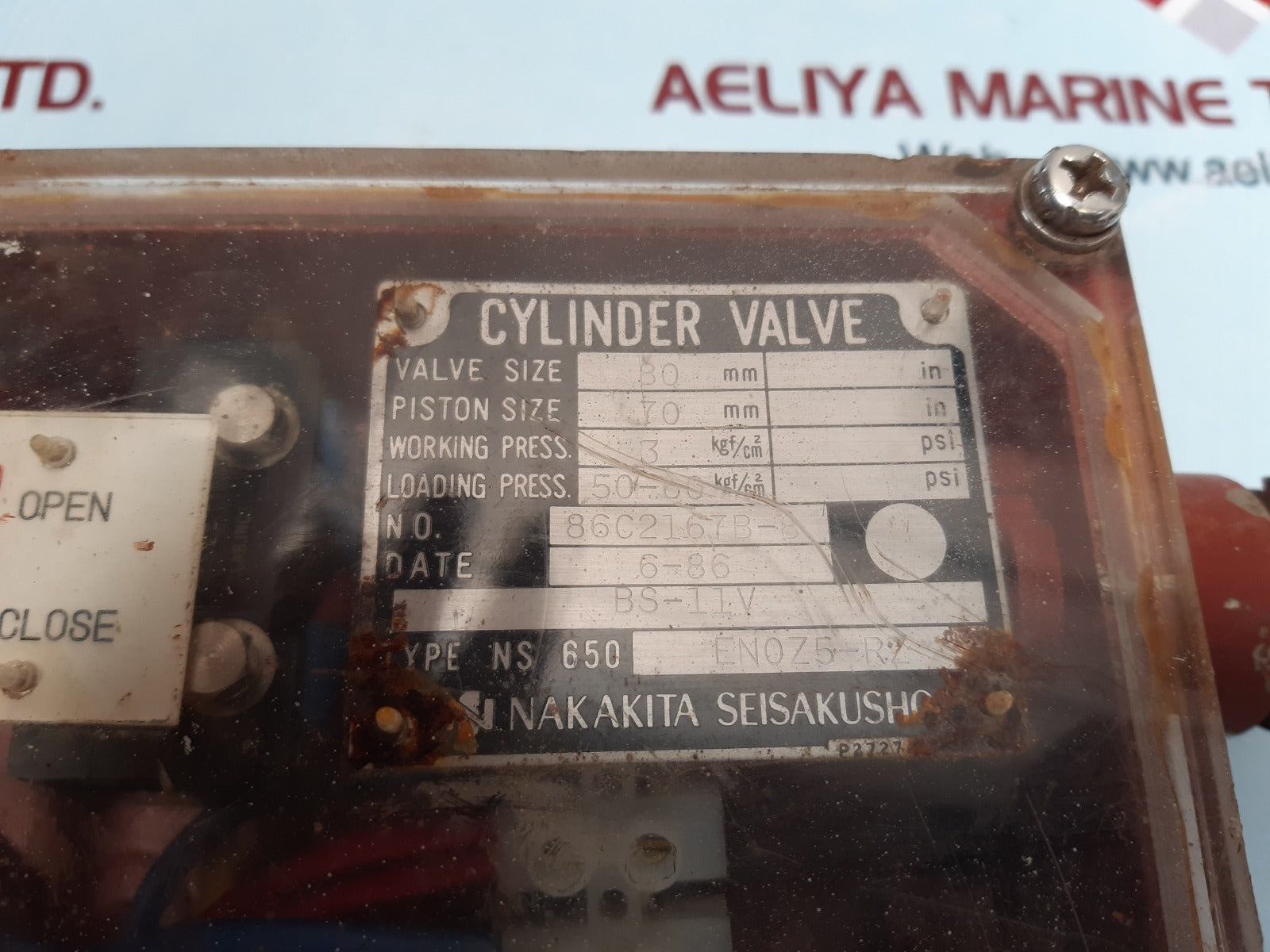 Nakakita en0z5-rz cylinder valve bs-11v