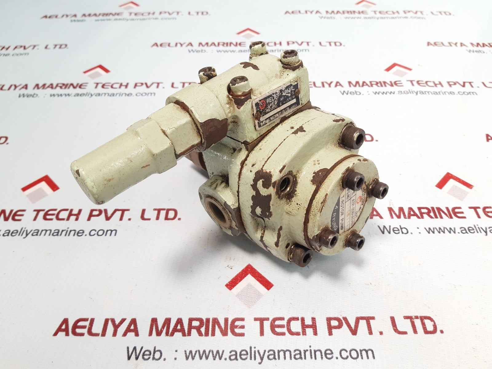 A-ryung atp-208ha(vb) t-rotor pump with ar-3s relief valve Used 