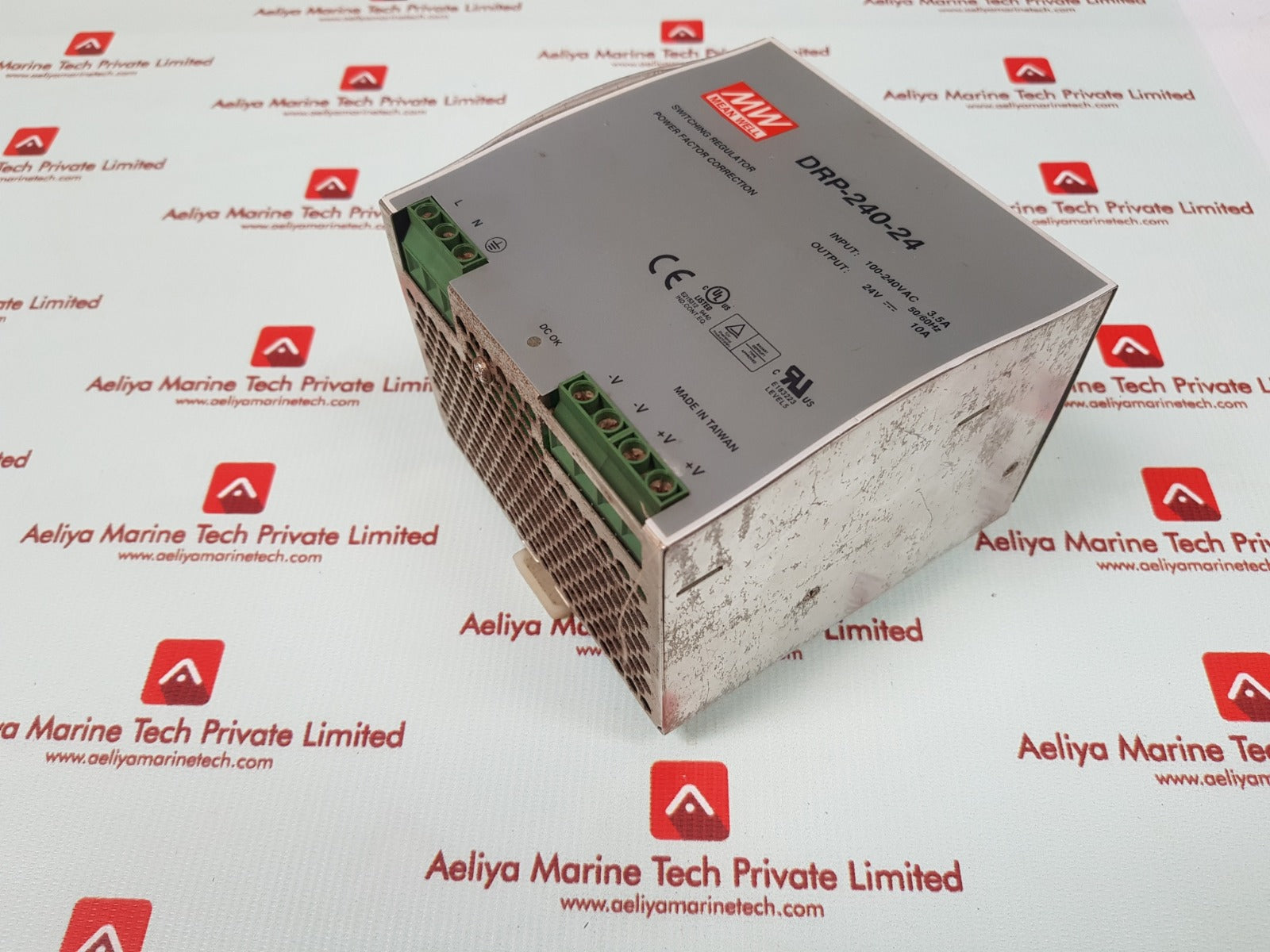 Mean well drp-240-24  rail power supply 3.5a  50/60hz