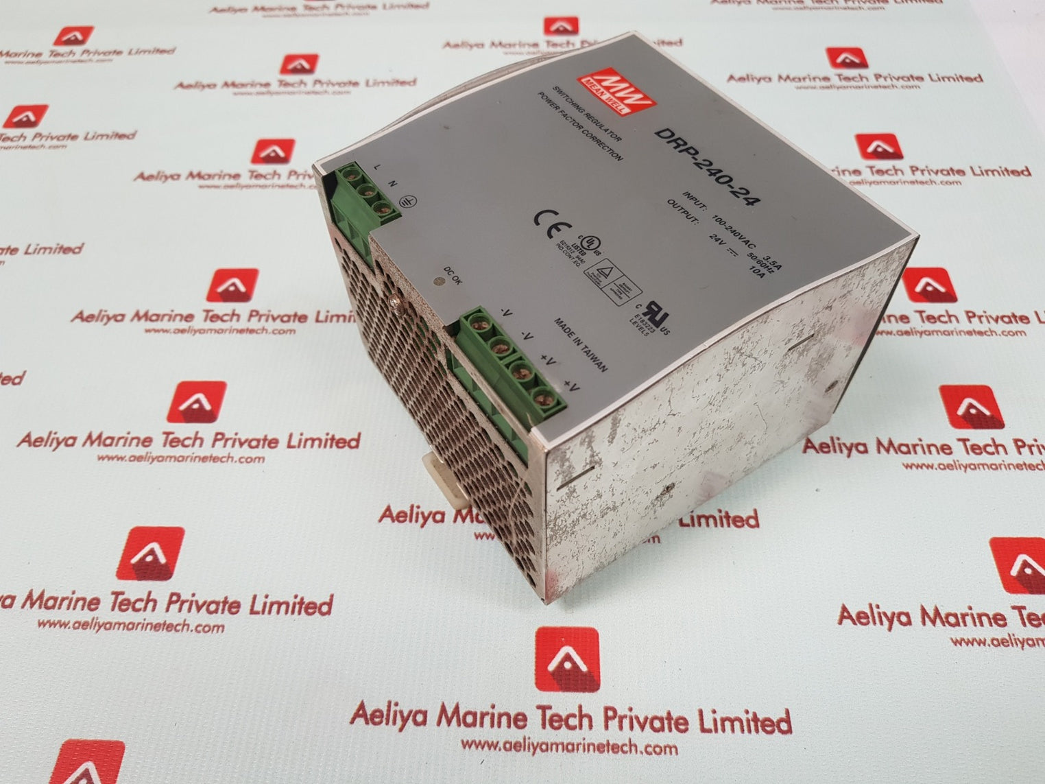 Mean well drp-240-24  rail power supply 3.5a  50/60hz