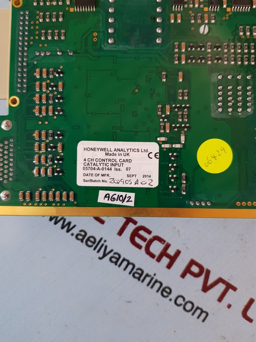 Honeywell 05704-a-0144 iss.07 4 ch control card catalytic input