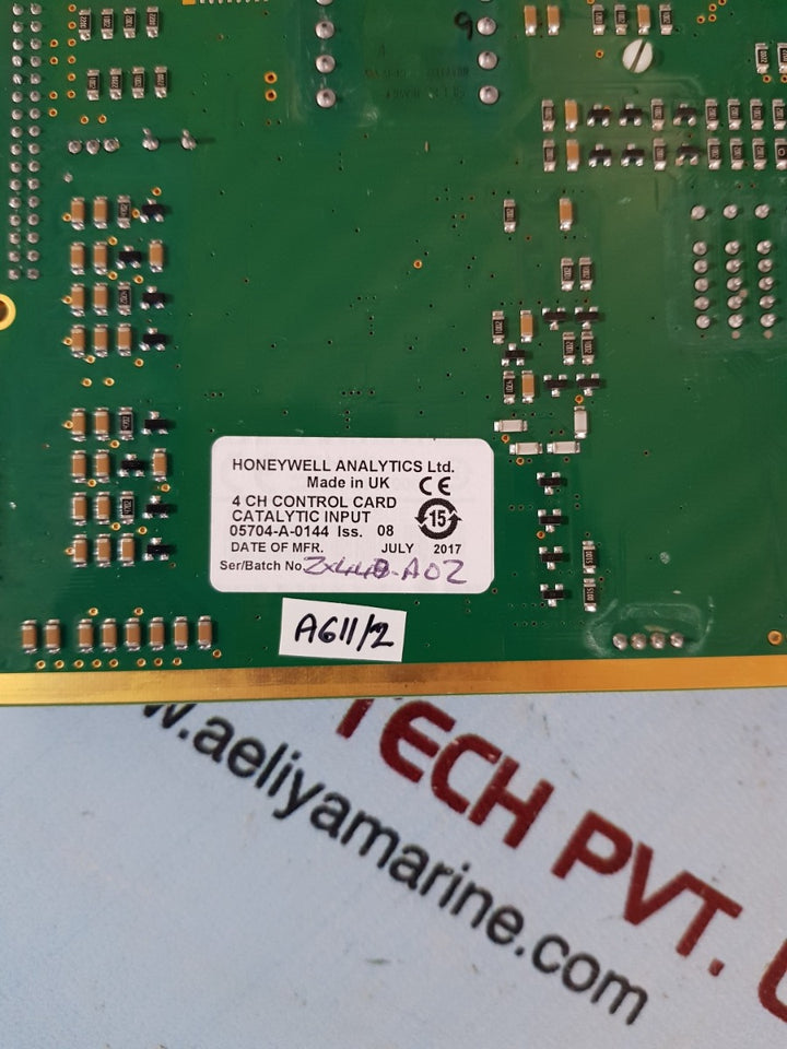 Honeywell 05704-a-0144 iss.08 4 ch control card catalytic input