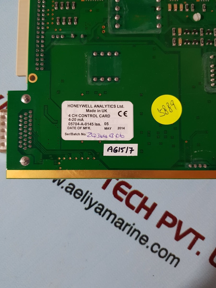 Honeywell 05704-a-0145 iss.05 4 ch control card