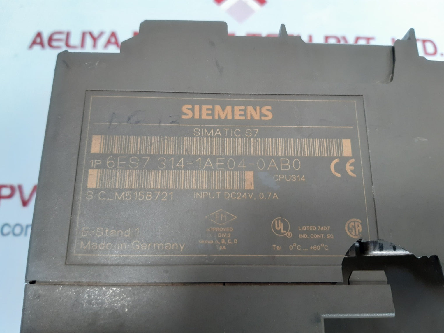 Siemens simatic s7 6es7 314-1ae04-0ab0 module 