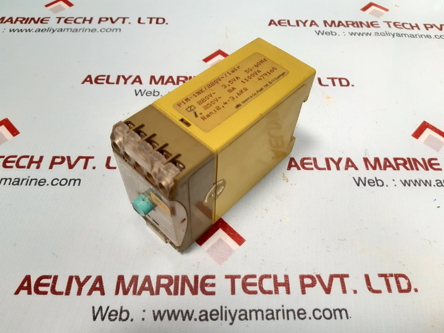 Pilz p1m-1nk/220v~/1a1r safety relay 