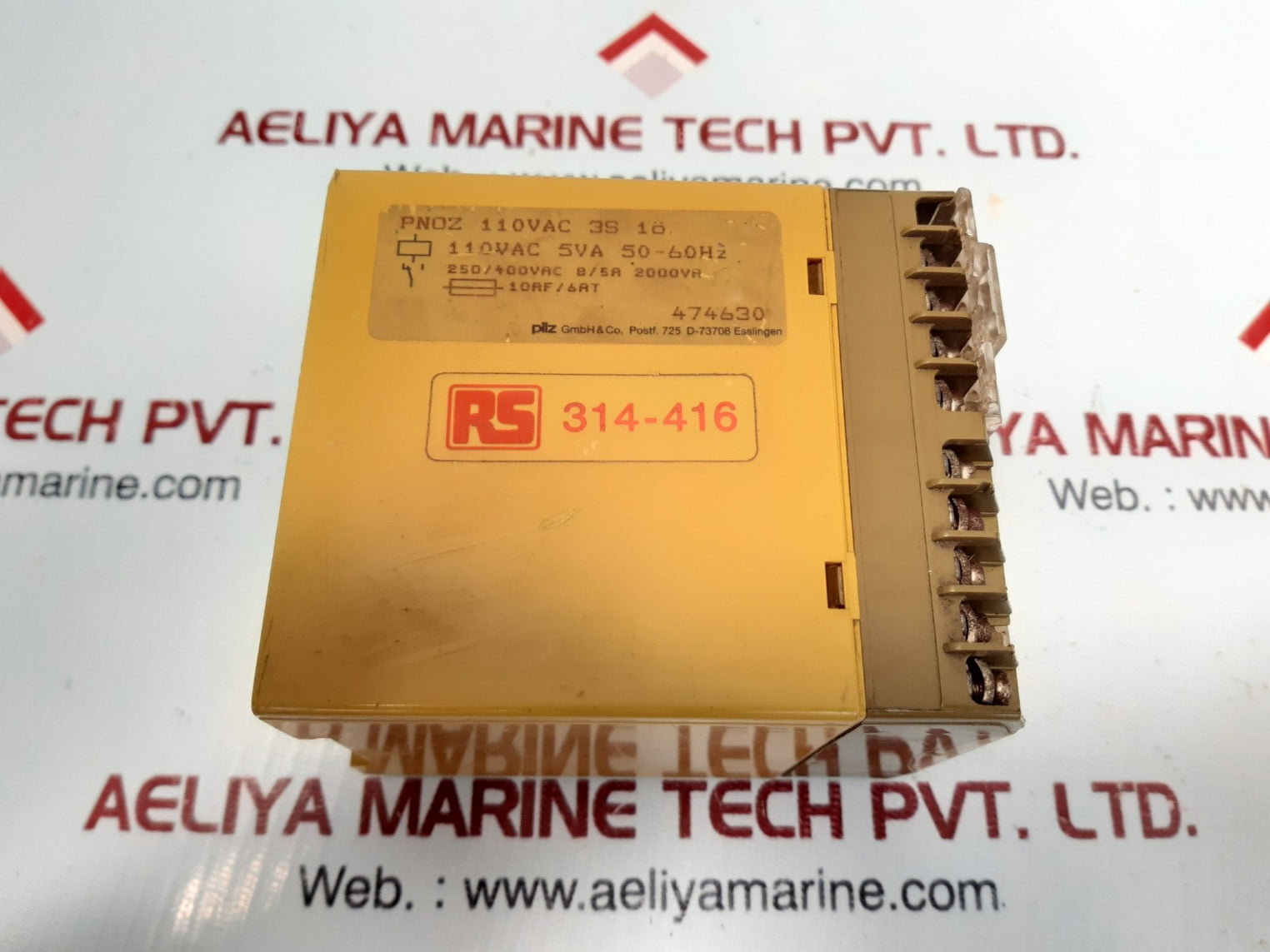 Pilz pnoz 110vac 3s 1o safty relay 474630