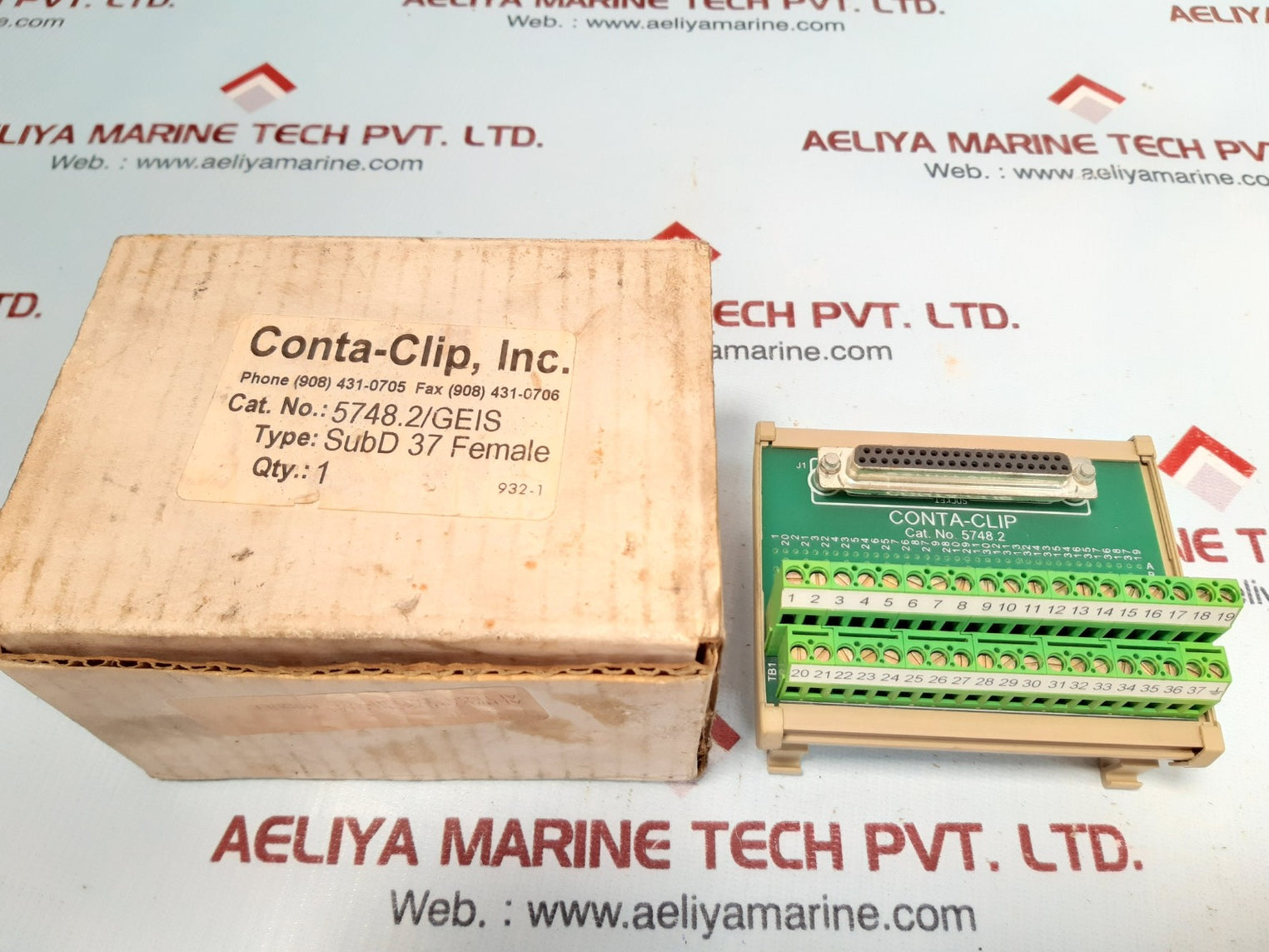 Conta-clip subd 37 female interface module 5748.2