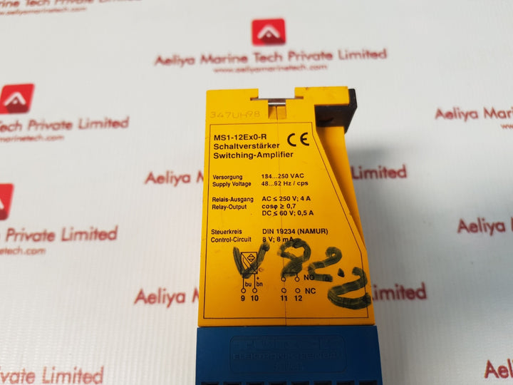 Turck ms1-12ex0-r multi safe switching-amplifier 184...250 vac