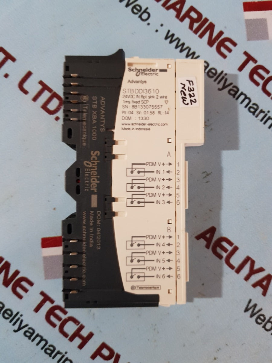 Schneider electric stbddi3610k 24vdc in 6pt kit conns base