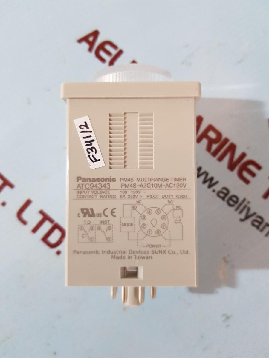 Panasonic pm4s-a2c10m-ac120v multirange timer