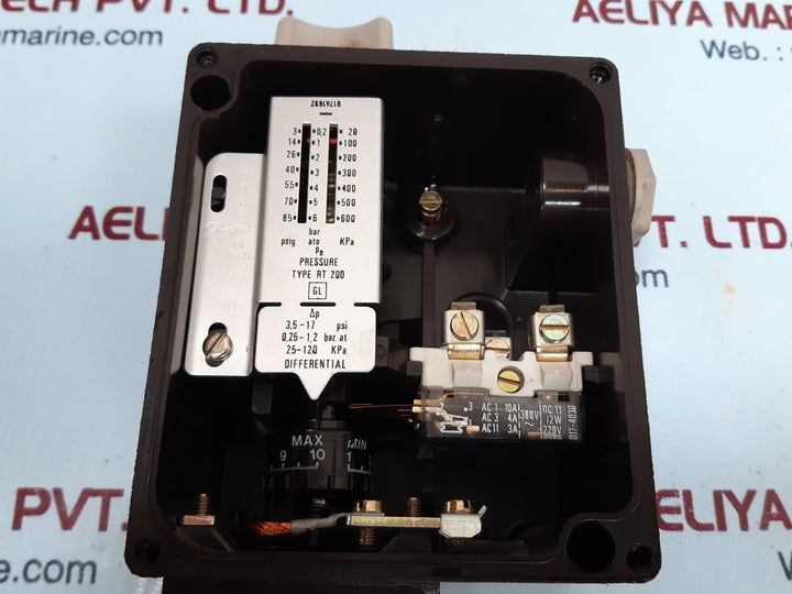 Danfoss rt 200 pressure switch 3 - 85 psig 0.2 - 6 bar 