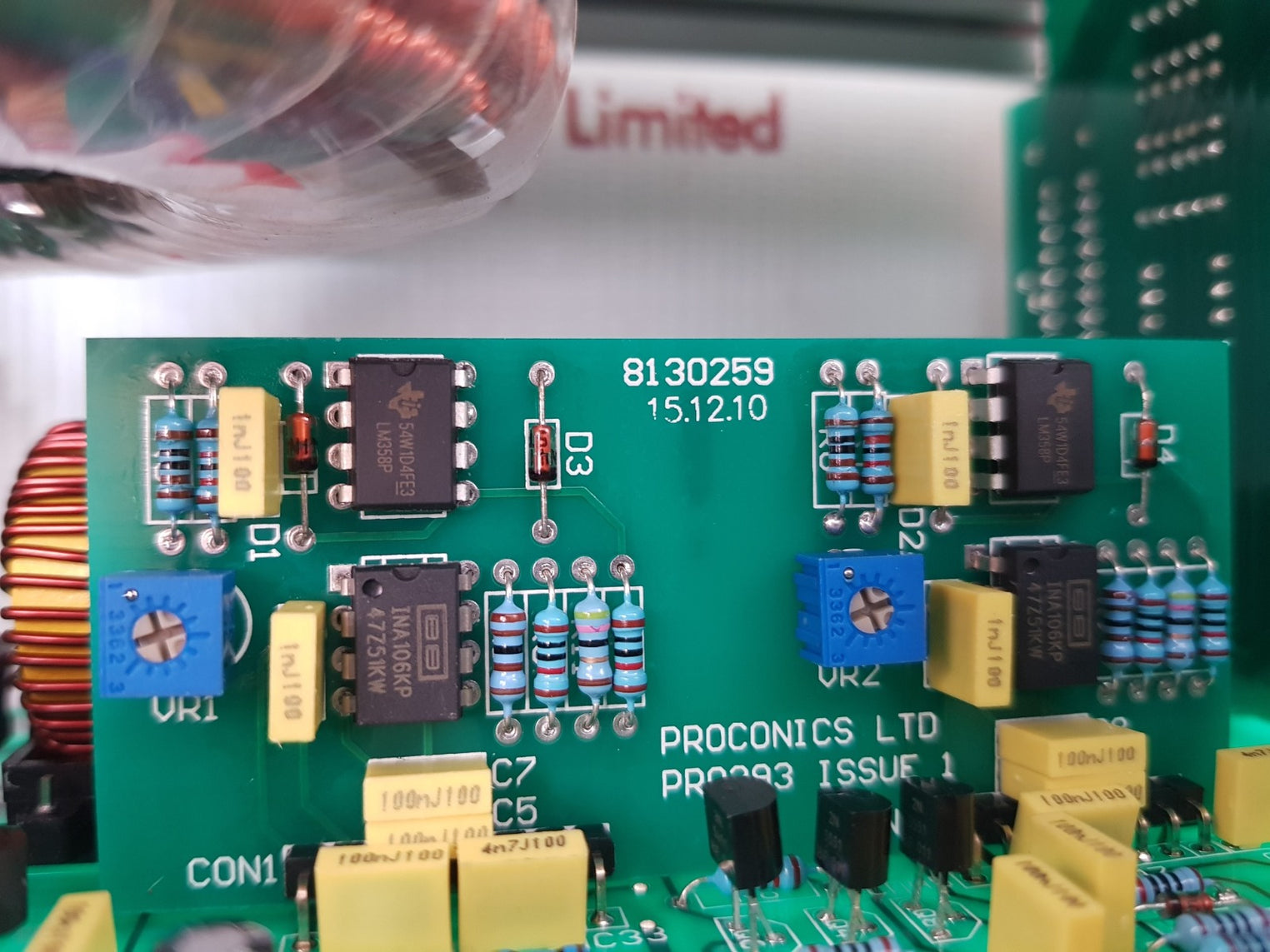 Proconics pr0395 control board 