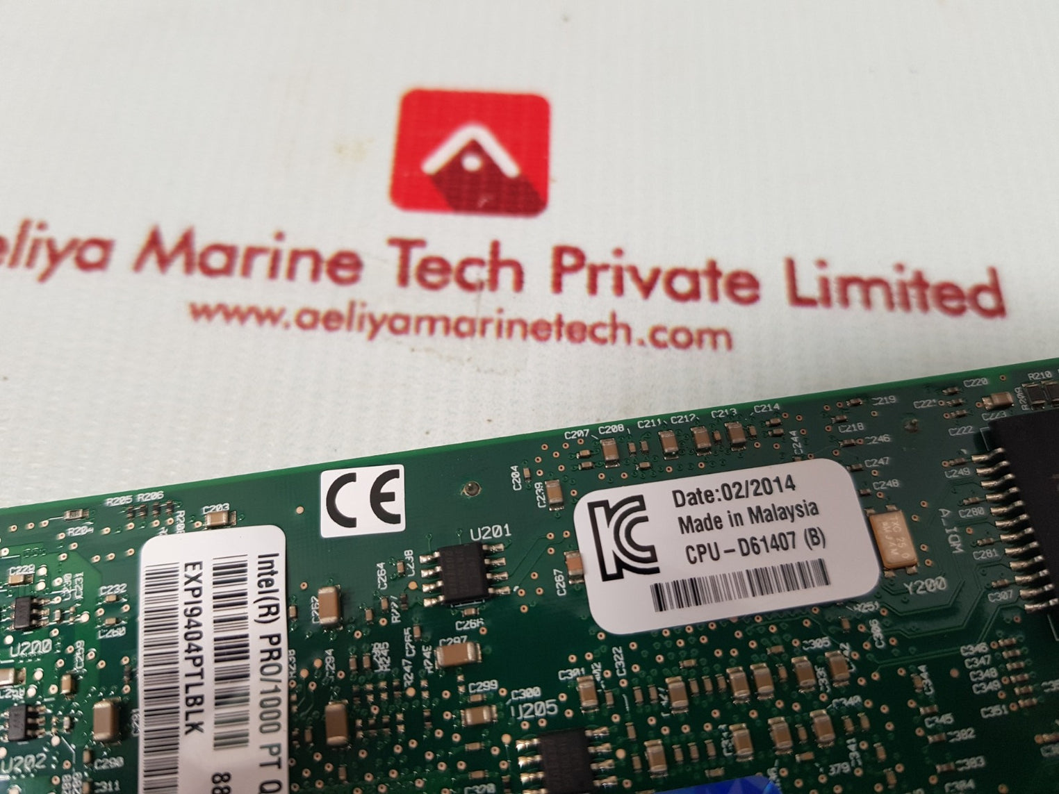 Intel cpu-d61407(b) pr0/1000 pt quad port lp sever adaptr