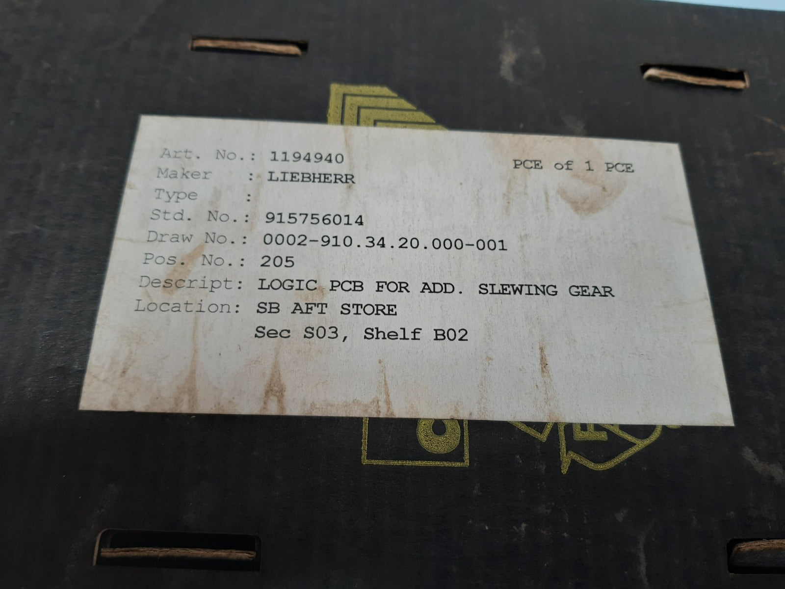 Liebherr 915756014 pcb card 1194940
